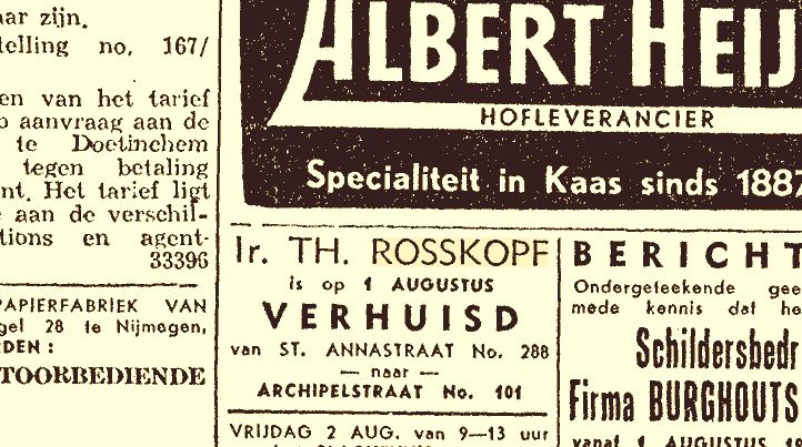 Verhuizing Fam. Rosskopf 01-08-1946