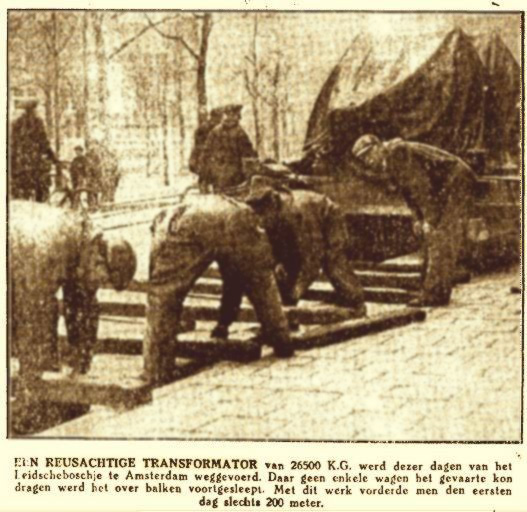 Vervoer Trafo (26500 kg) Willem Smit 12-03-1927