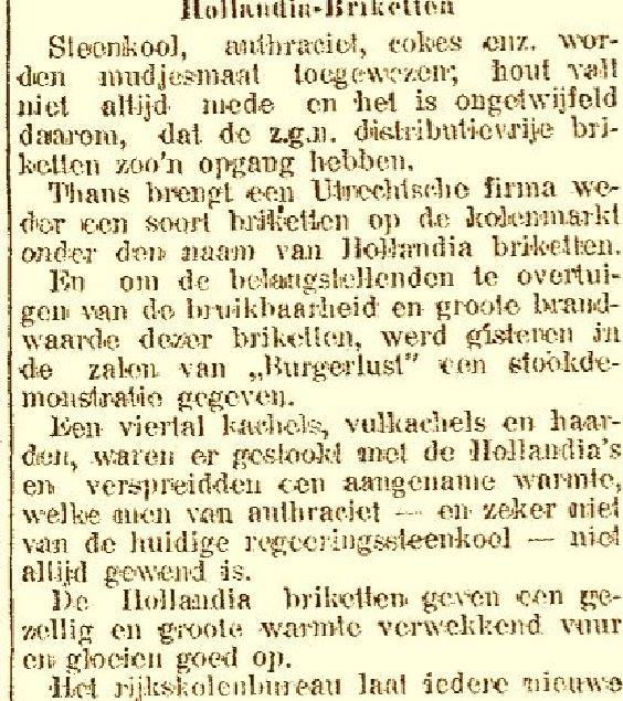 Hollandia Briketten (06-11-1918)