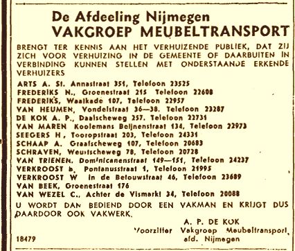 Vakgroep meubeltransport (1946)