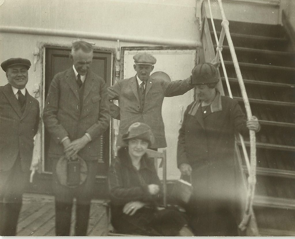 Rosskopf op de boot naar New York (april/mei 1926)