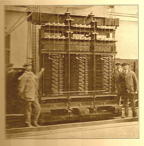Draaistroom olie transformator 4000 KVA uit 1919