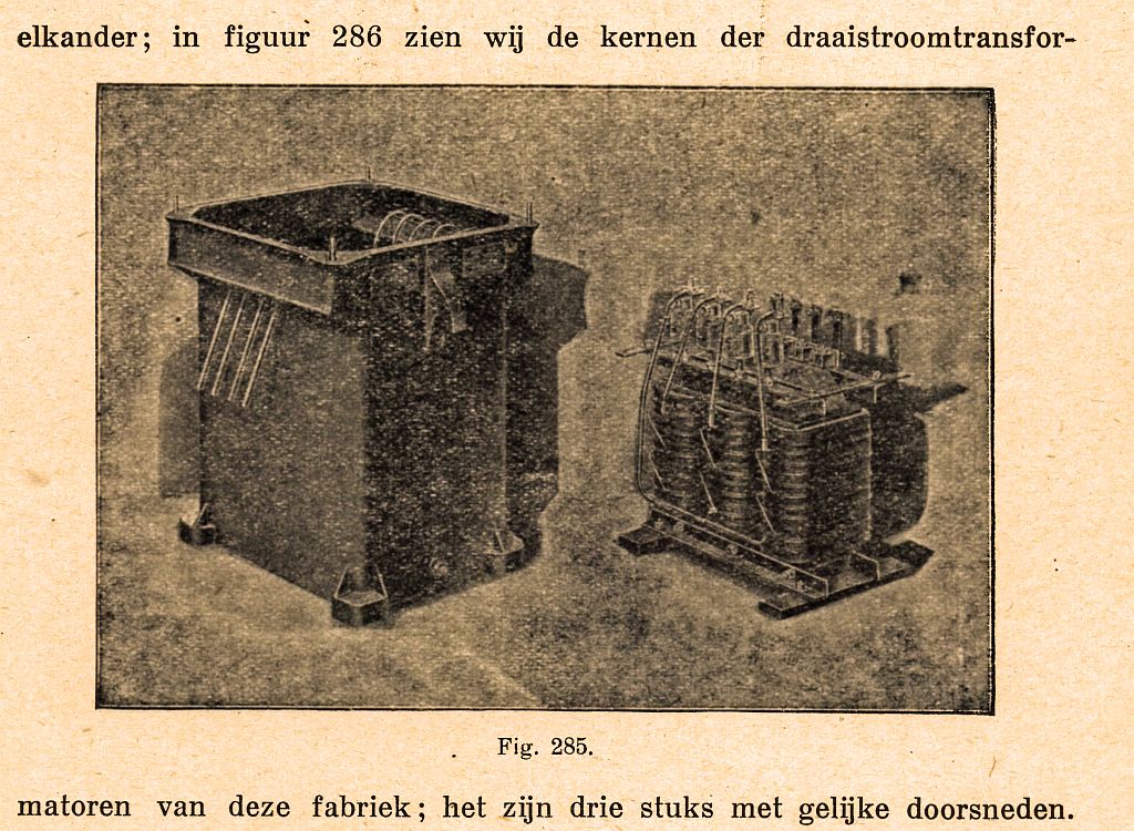 Draaistroomtransformator Willem Smit uit 1920