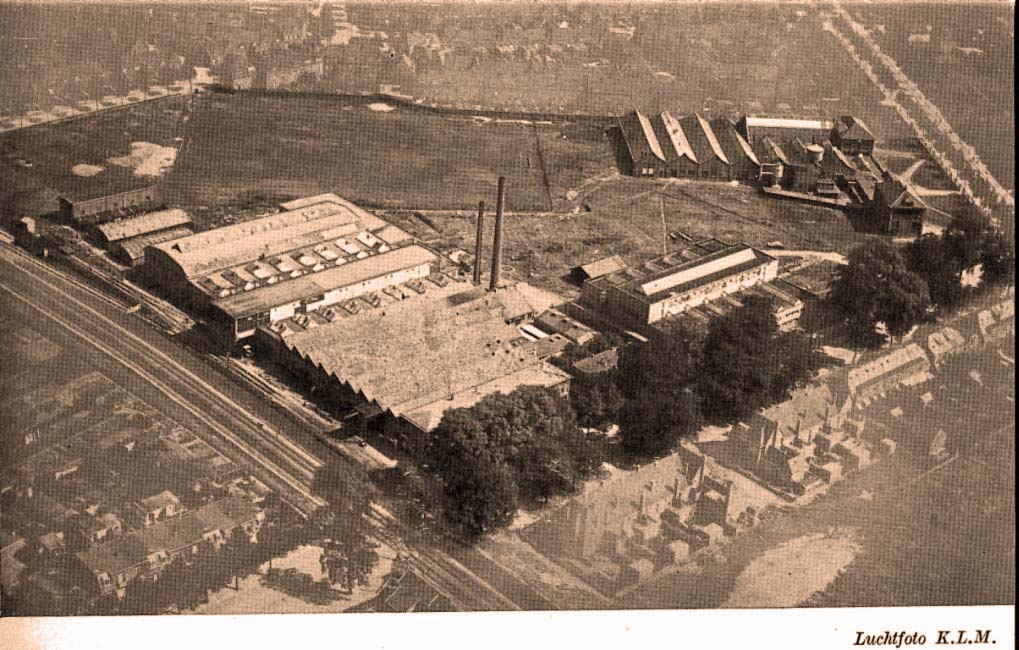 Luchtfoto Willem Smit & Co's Transformatorenfabriek 1926