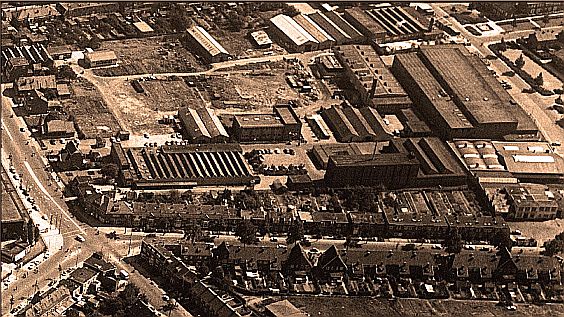 Luchtfoto Draadfabriek (1960-1965)