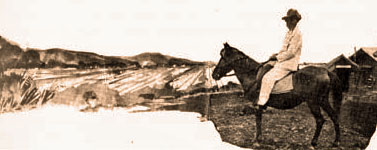 Willem Vogt en zijn paard 