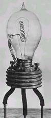 De eerste Edison gloeilamp 