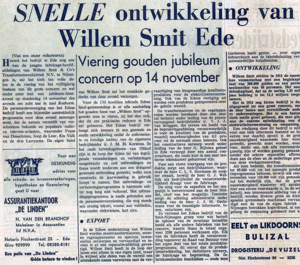Jubileum Smit Ede 01-11-1963