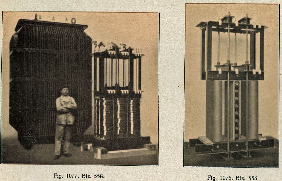 Hoogspanningstransformator 1000 kVA van Willem Smit & Co's Transformatorenfabriek 1915