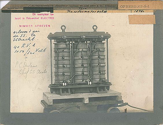 40 kVA transformator gemaakt bij Smit Slikkerveer in 1900
